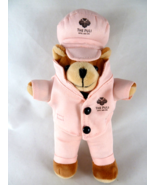 The Puli Hotel and Spa Teddy bear 9&quot; dressed in Pink suit &amp; hat Flower m... - £38.75 GBP