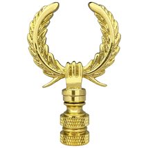 Royal Designs, Inc. Decorative Laurel Wreath Finial for Lamp Shade, Antique Bras - £18.82 GBP+