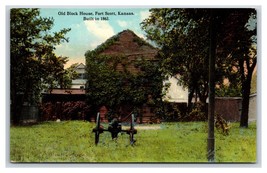 Old Block House Fort Scott Kansas KS UNP DB Postcard P19 - £3.65 GBP