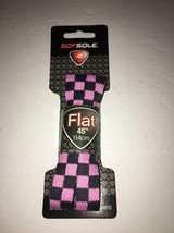 SofSole Athletic Flat Shoe Lace,Pink/Black Checkerboard-45 Inch-SHIPS N ... - $11.76