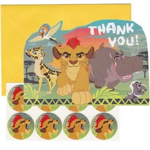 Lion Guard Birthday Party Thank You Cards with Envelopes and Seals 8 Per Package - £3.10 GBP