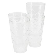 Gibson Home Lattice 4 Piece 16 Ounce Glass Tumbler Set - $34.77