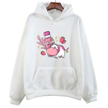 Strawberry Milk Kawaii  Hoodies  Sweatshirts for Girls Aesthetic Casual Long Sle - £58.07 GBP