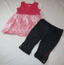 Calvin Klein 24M months girls 2 pc Dress pants outfit set 3602013 pink N... - $15.43