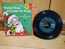 Santa Claus Is Comin&#39; To Town Vintage 45 RPM Golden Record, The Sandpipers  - £15.45 GBP