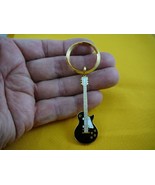 (M310-B) Pick 1 of 4 colors GIBSON LES PAUL Guitar KEYCHAIN 24k gold plt... - $29.34 CAD