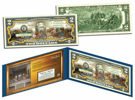 USA $2 Dollar Bill Leonardo Da Vinci 1495 THE LAST SUPPER Legal Tender Mint - £14.66 GBP
