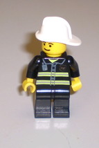 Used LEGO Town City Fireman Minifig Firefighter Reflective Stripes 973px404  - £7.95 GBP