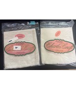 (2) Charles Craft Placemats Cross Stitch Fabric 13x18 Ivory Oatmeal 14 C... - $20.69 CAD