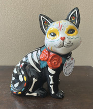 Blue Sky Clayworks Roxy Cat Figurine Dia De Los Muertos Fall Halloween 8” New - £39.95 GBP