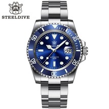 Steeldive SD1953 Diver Watch Ceramic Bezel 41mm Water Resistant Seiko NH... - £97.40 GBP