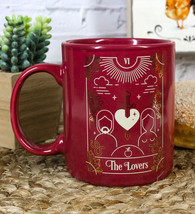 Wicca Fortune Teller Psychic Tarot Cards The Lovers Ceramic Tea Coffee Mug Cup - £15.25 GBP