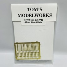 Vintage Tom&#39;s Modelworks 1:700 40mm Mount Rails Set for Model Ship Building #740 - £8.87 GBP