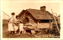 Four A Cuire Le Pain Bread Oven, Matane, Canada -RPPC Postcard bk45 - £3.13 GBP