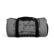 Custom Printed Duffel Bag Personalized Black and White Camping Adventure Scene F - £55.15 GBP+