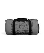 Custom Printed Duffel Bag Personalized Black and White Camping Adventure... - £54.04 GBP+