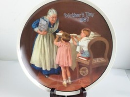 Vintage Knowles Grandmas Surprise Collector Plate COA 1987 Rockwell Moth... - $10.00