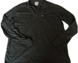 Levi&#39;s Mens Green Long Sleeve Knit Polo Shirt size XL 100% Cotton Safari... - £19.20 GBP