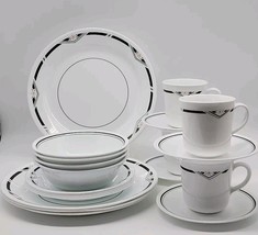 ♻️ Vintage Corelle Zenith 20- Pc Dinnerware Set - $3,353.61 MXN