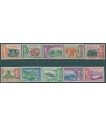 Dominica 1951 SG121-130 KGVI scenes (10) MLH (amd) - $5.76