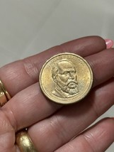 2011 D-James Garfield Presidential Golden Dollar Coin US 1$ Decent Condi... - $10.40