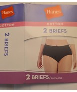 Hanes Women&#39;s 100% Cotton Briefs 2 Pack Lot of 2 - Total of 4 Size 8 - €15,37 EUR