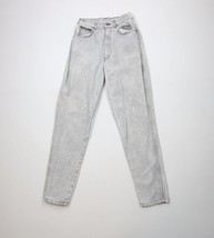 Vintage 90s Streetwear Womens 11 Tall Distressed Acid Wash Tapered Leg J... - $34.60