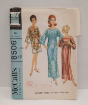 VTG 1966 ~ McCall&#39;s 8506 Misses&#39; Robe 2 Lengths Terry Cloth Towel Robe S... - $10.84