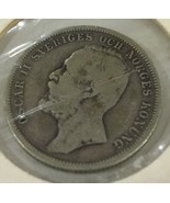 1904 SWEDEN Silver 1 KRONA King Oscar II Coin - £19.76 GBP