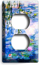 Water Lilies Claude Monet Painting Outlet Wallplate Room Impressionism Art Decor - £8.16 GBP