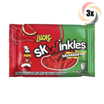 3x Packs Lucas Shwinkles Salsagheti Watermelon Flavor Mexican Candy | .85oz - £5.75 GBP