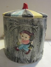 Vintage Elf Gnomes Cookie Jar - Japan - £42.52 GBP