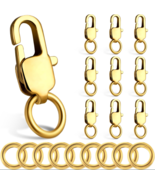 10pcs/Set 14K Solid Yellow Gold Jewelry Lobster Clasp Bead Open Jump - €22,50 EUR