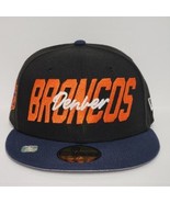 New Era 59Fifty NFL Denver Broncos On Field Hat Size 7 Fitted Cap Black ... - £27.25 GBP