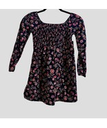 GAP Girls Medium 7 8 Dress Long Sleeve Kids Floral Print Smock Easter Sp... - €5,90 EUR
