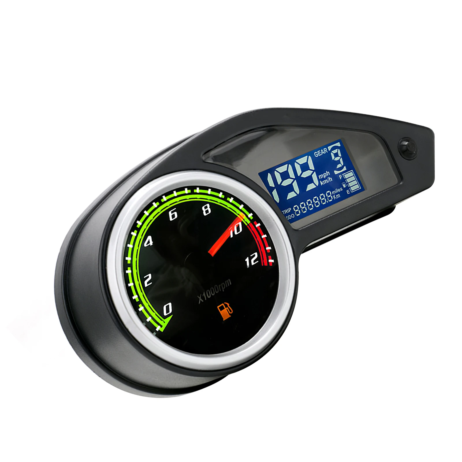 Motorcycle Odometer Color Speedometer Tachometer Gauges LCD Digital Instrument   - £306.08 GBP