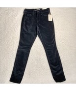 Universal Thread Black Velvet Pants Womens 0  High Rise Skinny 27x29 NWT$30 - £6.19 GBP