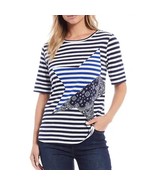 Free People Head Over Heels Top Bandana Star Oversized Shirt - $527.58 MXN