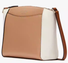 NWB Kate Spade Monica Crossbody Beige White Leather KC464 Light Fawn Gift Bag FS - £83.48 GBP