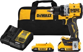 DEWALT 20V MAX* XR® Brushless Cordless 1/2 in. Drill/Driver Kit, Yellow - £175.85 GBP