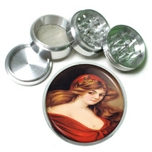 Vintage Gypsy Woman D1 Aluminum Herb Grinder 2.5&quot; 63mm 4 Piece - $16.78