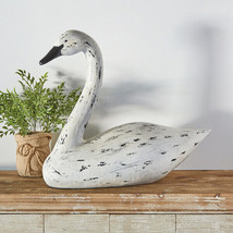 Large Swan Sculpture with distressed finish - £83.04 GBP