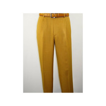 Men 2pc Walking Leisure Suit Short Sleeves By DREAMS 256-27 Solid Mustard image 4