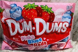 Dum  Dums~ Pink&#39;s blues and reds 8.6 Oz-Free Of Major Allergens - £10.74 GBP