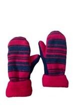 Wool Knit Mittens Fleece Lined Size Large Thick and Warm - £13.10 GBP
