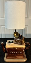 Vintage World Bazaar Record Player Teapot Lamp - $97.02