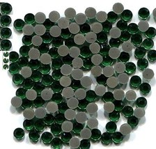 Rhinestones 16ss 4mm Emerald Green Hot Fix iron on  2 Gross  288 Pieces - $6.78