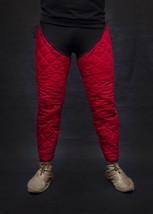 Medieval Thick Padded Red Color Gambeson Lagging Armor Halloween Gift - £56.01 GBP