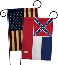 Mississippi - Impressions Decorative USA Vintage - Applique Garden Flags Pack -  - £24.69 GBP