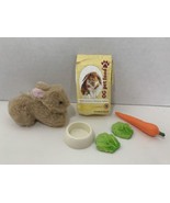 Battat Our Generation pet bunny rabbit set doll toy accessories carrot f... - £7.88 GBP